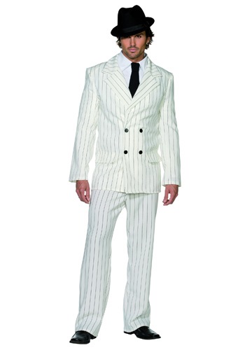 Disfraz de gángster blanco para hombre