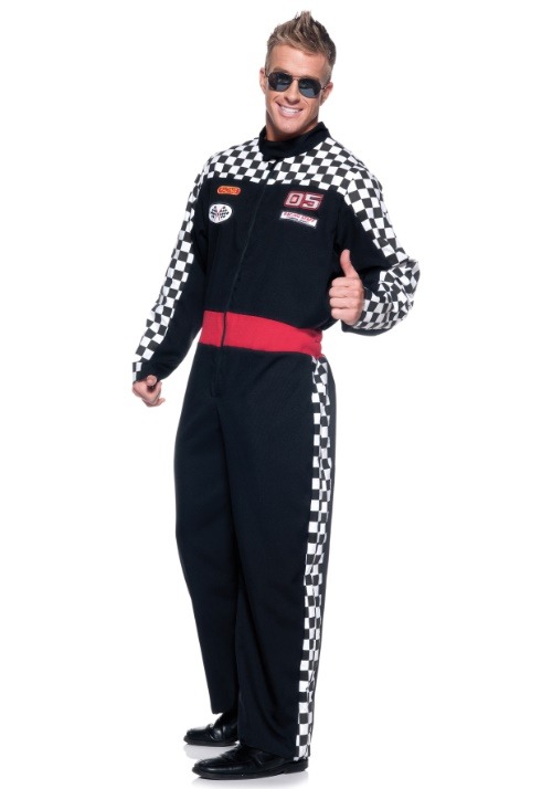 Disfraz de conductor de carro de carreras talla extra