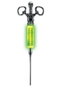 Jeringa radioactiva brillante