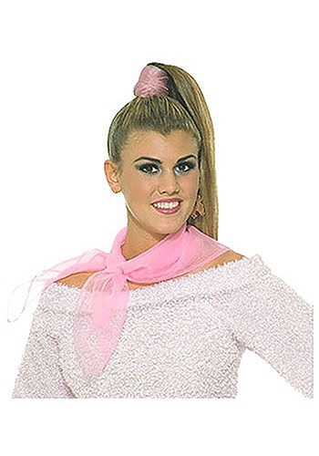 Pañuelo rosa con poodle