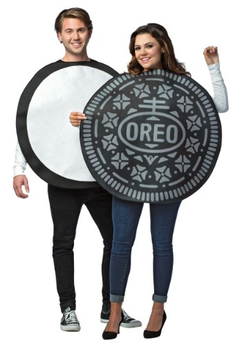 Traje de parejas adultas de galletas Oreo