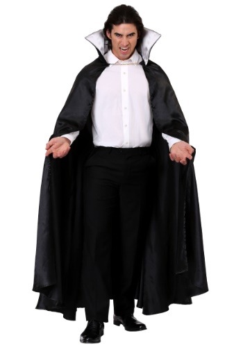 Capa de vampiro negra adulta