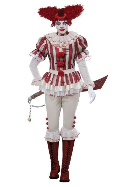 Disfraz de payaso sádico de mujer