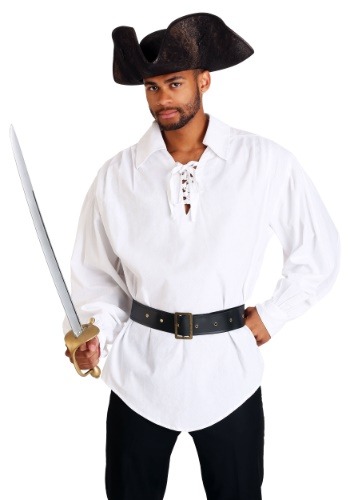 Falda de pirata blanca