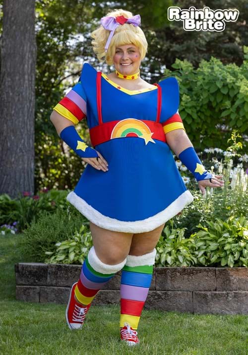 Disfraz de Rainbow Brite para mujer Plus
