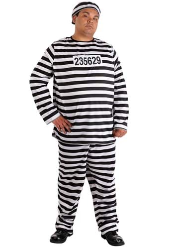 Disfraz de prisionero para hombre talla extra